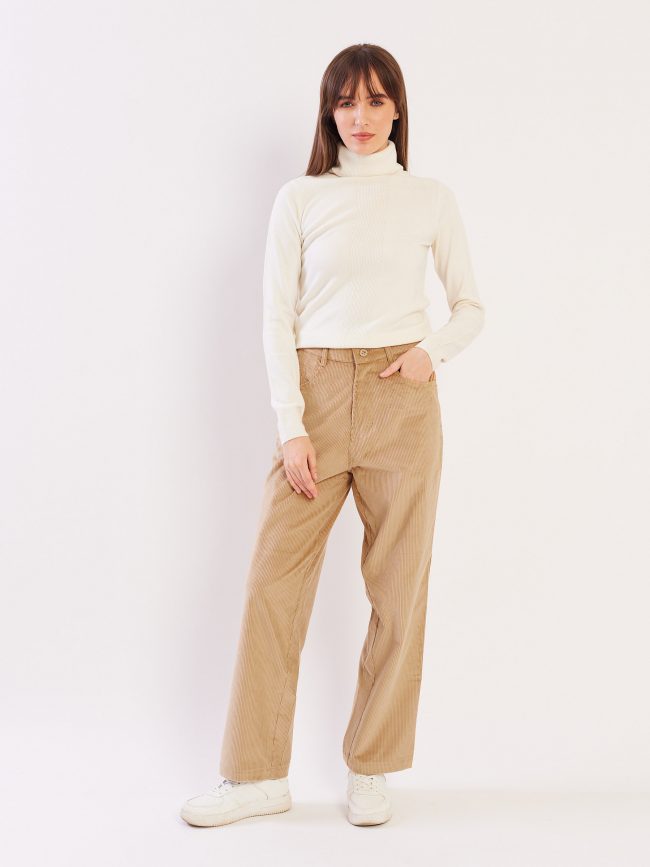 Loose Fit Corduroy Trousers - 5feet11